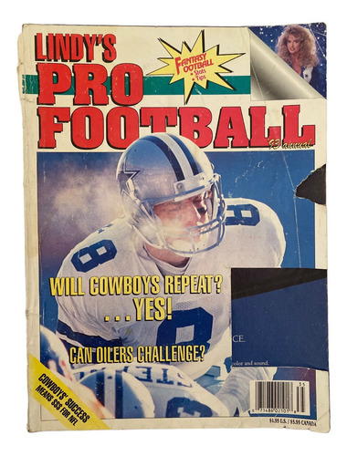 Revista Lindys Nfl Pro Football 1993 Preview Nfl Troy Aikman