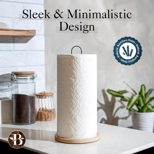 Soporte De Madera Para Toallas De Papel Estilo Moderno