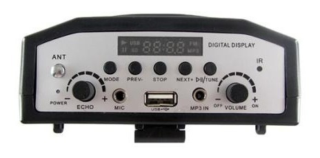 Imagen 2 de 8 de Amplificador Portatil Con Microfono Usb Radio Fm Pa-903u