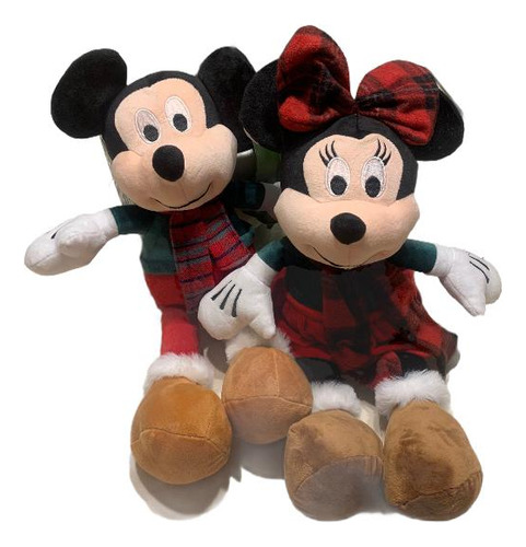 Mickey Y Minnie Mouse Navidad En Duo 45cm
