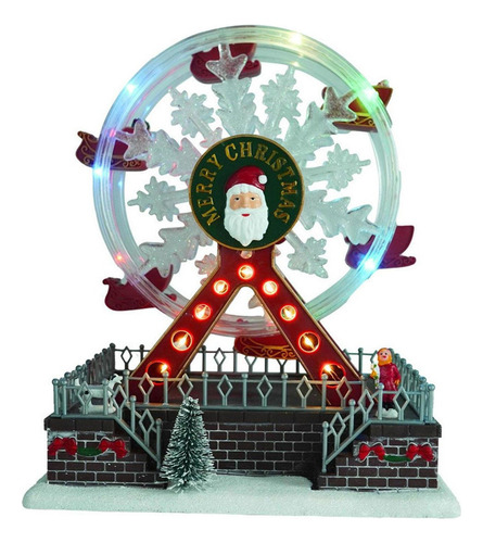 Rueda De La Fortuna Giratoria De Navidad Musical Brillante
