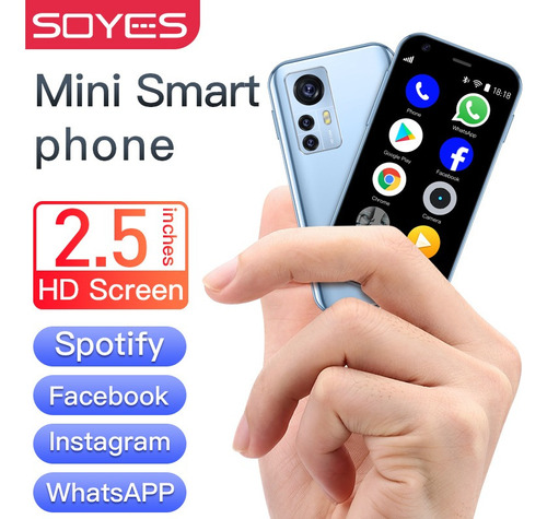 Mini Teléfono Inteligente Android D18 De 2,5 Pulgadas, Doble