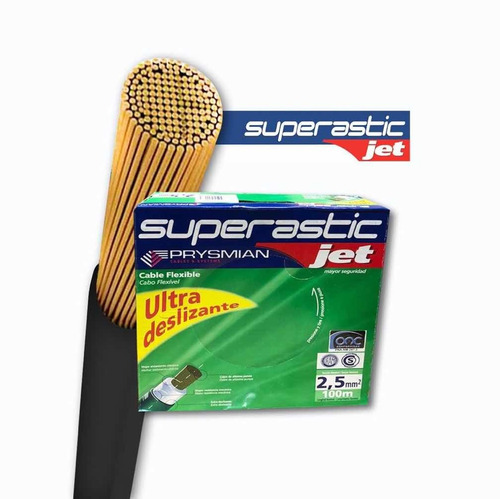 Imagen 3 de 10 de Cable 2.5mm Unipolar Superastic Pirelli Prysmian X100mts