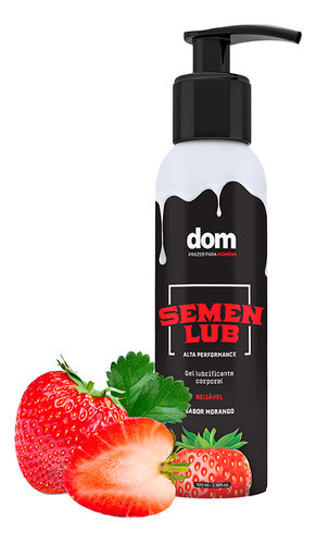 Dom Semen Lub lubrificante que imita morango