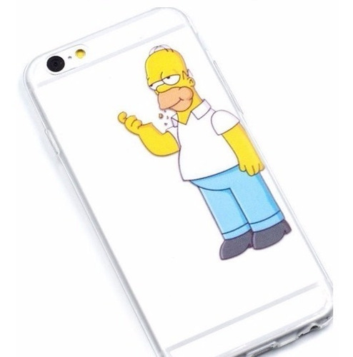 Apple iPhone 6 Funda Case Homero Simpson Transparente