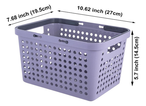 Canasta De Caddie De Ducha De Plástico Mindfarge Con Asas, 1