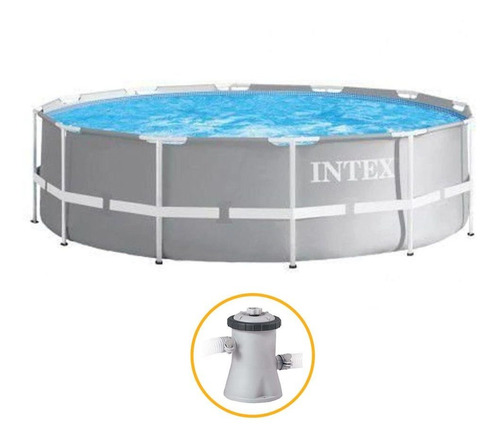 Piscina Intex 4.485 L Prism Estrutural + Bomba Filtrante 110