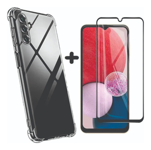 Capinha Anti Impacto Para Samsung A15 5g 6.5 + Película 3d Transparente Lisa