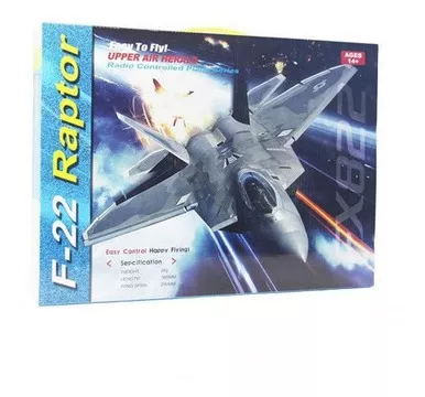 Avião de Controle Remoto Elétrico Caça F-22