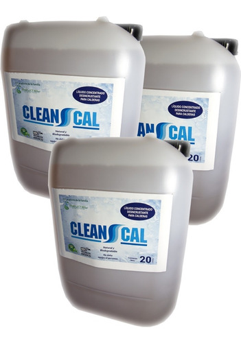 Clean Cal Paquete 3 Desincrustante Para Calderas 20 L