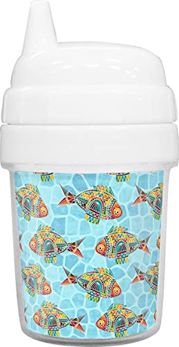 Vaso Antiderrame Con Diseño De Pez En Mosaico Para Bebé