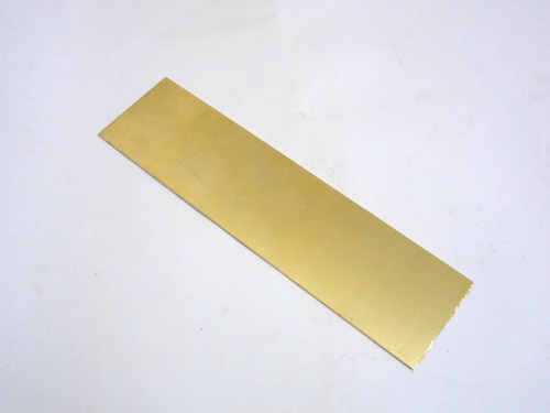 Imagem 4 de 4 de Chapa Latão 0,15 X 50 X 300 Mm Cutelaria Ourivesaria Luteria