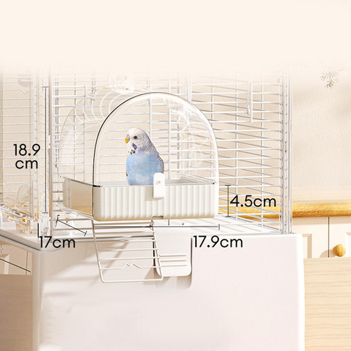 Jaula De Baño Para Pájaros, Jaula Transparente Para
