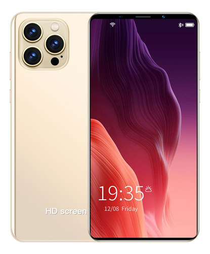 Teléfonos Inteligentes Android Baratos I13 Pro Max 7.5 En Ram 1gb Y Rom 16gb Oro