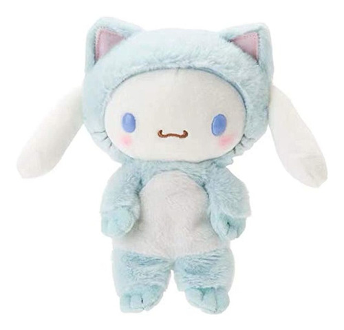 Peluche De Conejo Con Disfraz De Gato, Azul Claro, De 7.9in