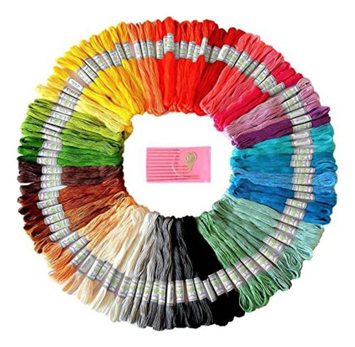 Hilos De Seda Premium Rainbow Hilo Bordado De Colores