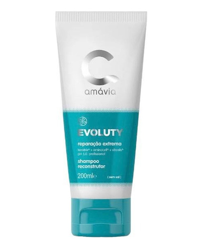 Shampoo Reconstrutor Reparação Extrema Evoluty 200ml Amávia