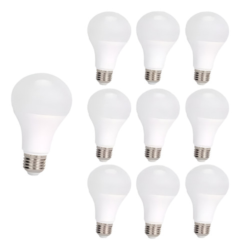 Pack 10 Ampolletas Led 13w E27 Sec - Want Homessentials