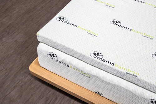 Colchón Memory Foam Fresh Flex Dreams Bamboo King Size Color Blanco