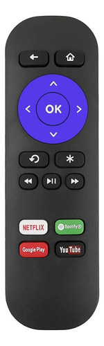 Control Remoto Compatible Con Roku 1, Roku 2, Roku 3, Roku