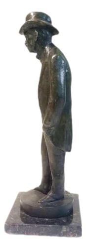 Rodolfo Bernardelli, Rui Barbosa , Bronze,33x10x10cm B8 Verde-escuro (Usado)