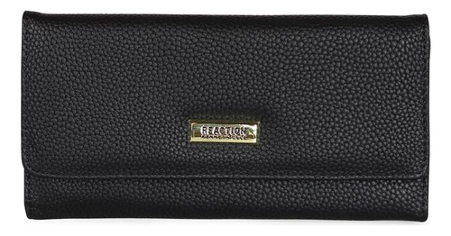 2 Billeteras De Mujer Fidelia Negra Y Gris Kenneth Cole