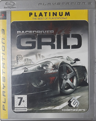 Jogo De Ps3 Racedriver Grid Platinum Semi-novo Completo (Usado)
