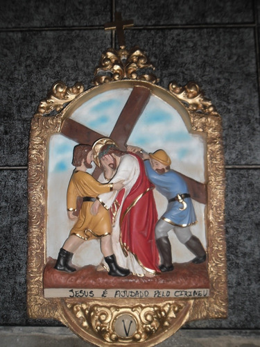 Via Sacra Resina 15 Quadros 65x40cm Frete Grátis Sul Sudeste