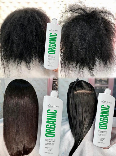 Imagem 3 de 10 de Progressiva Organica Original 0% Formol Tróia Hair 1litro