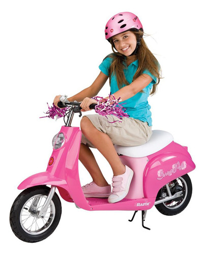 Motocicleta Electrónica Miniatura De Bolsillo Razor Sweet Pea