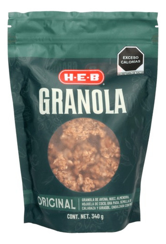 Pack De 2 Bolsas Heb Granola Original 340 G C/u Mayoreo