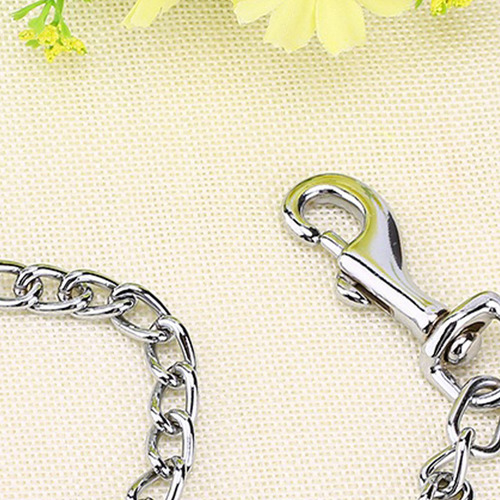 Cadena De Correa Para Perro Acero Inoxidable Doble Vías