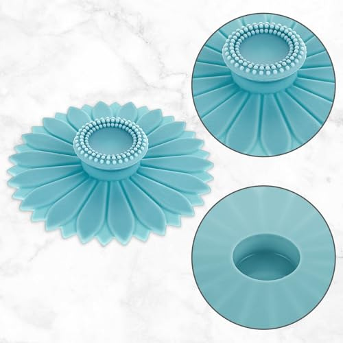 3 Fundas De Silicona Con Forma De Girasol Para Tazas Y Tapas