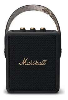 Bocina Marshall Stockwell II portátil con bluetooth waterproof black and brass