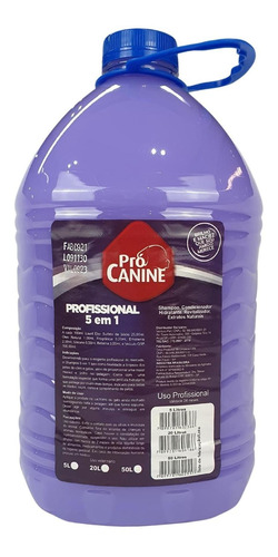 Shampoo Para Cães E Gatos 5 Em 1 Procanine 5 Litros