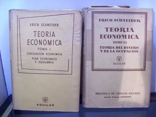 Adp Teoria Economica (2 Tomos) Erich Schneider / Ed Aguilar