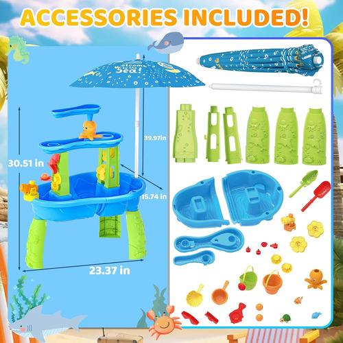 Mesa De Agua Para Niños Pequeños De 1-3, 3-5, Mesa De Agua D