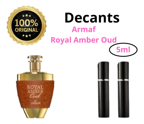 Muestra De Perfume O Decant Armaf Royal Amber Oud Caballero 