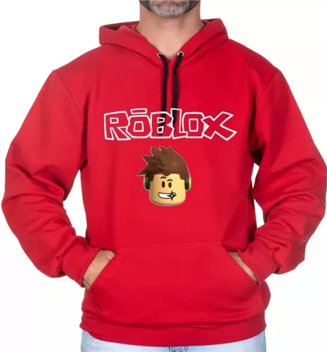 Blusa Moletom Infantil Flanelado Roblox Preto