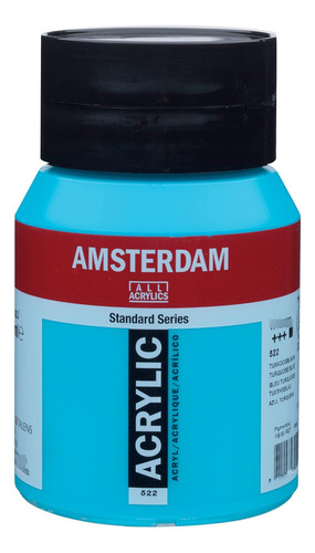 Tarro Acrílico Serie Estándar 500 Ml Azul Turquesa