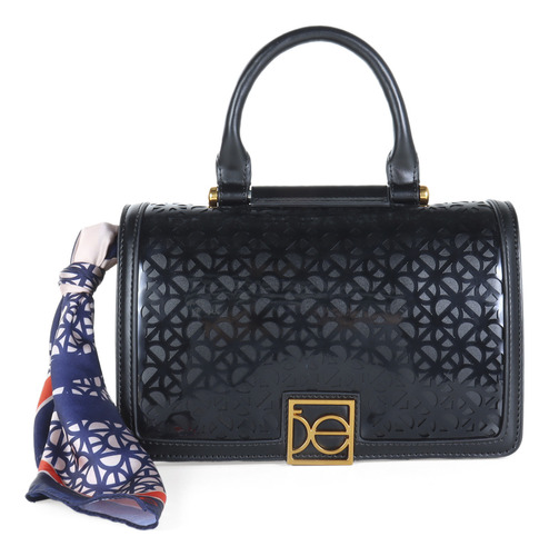 Bolsa Briefcase Cloe Para Mujer Bolsillo Frontal Color Negro
