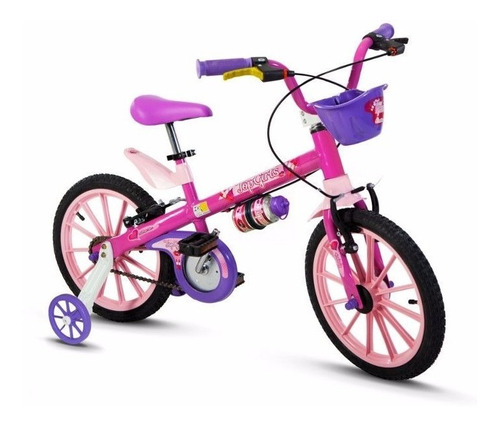 Bicicleta Infantil Nathor Aro16 Menina Top Girls 5 A 8 Anos