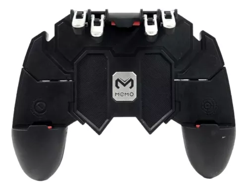 AK66 6 Dedos Do Telefone Móvel PUBG Controlador de Jogo ABS Gamepad Metal  Gatilho Botão Tiro