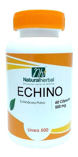 Echinacea 60 Caps Nh 500mg. Infección Respiratoria Defensas