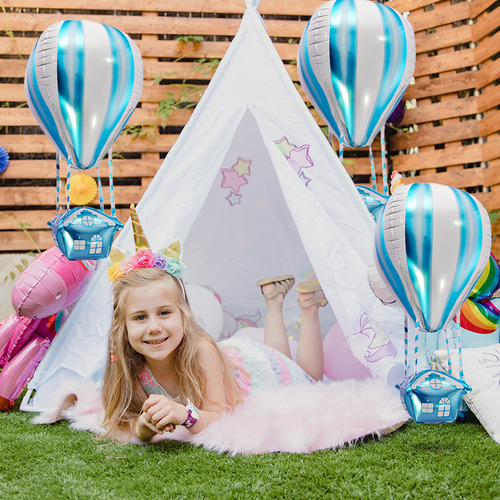 Paquete De Globos Aerostáticos De Helio Hot Foil, 4 Unidades