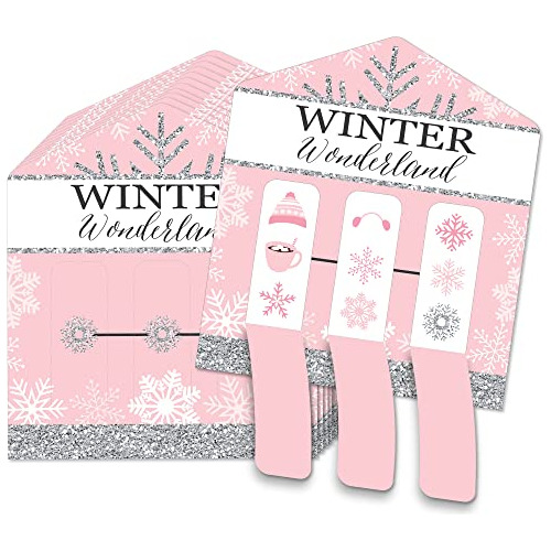 Pink Winter Wonderland - Holiday Snowflake Birthday Par...