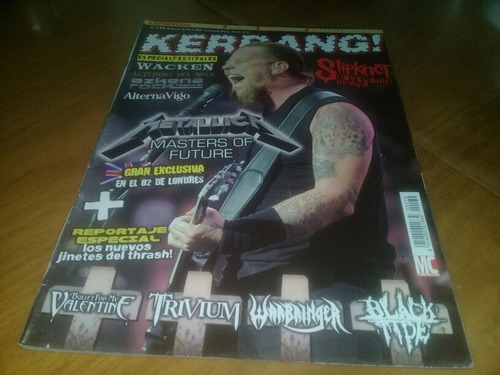 Revista Kerrang Nº 179 Metallica Slipknot Wacken Trivium