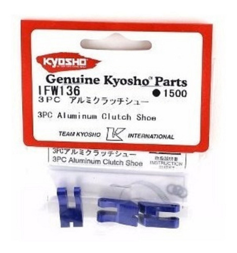 Sapata Da Embreagem Kyosho Aluminio 3 Peças Ifw-136