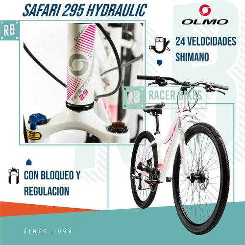 Imagen 2 de 10 de Bicicleta Olmo Safari 295 Hydraulic 24 Vel Rodado 29 Dama