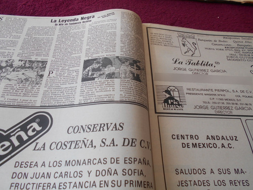 Periodico Heraldo Mexico Y España Especial Rey Juan Carlos (Usado)
